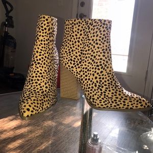 Cheetah Print Ankle Boots